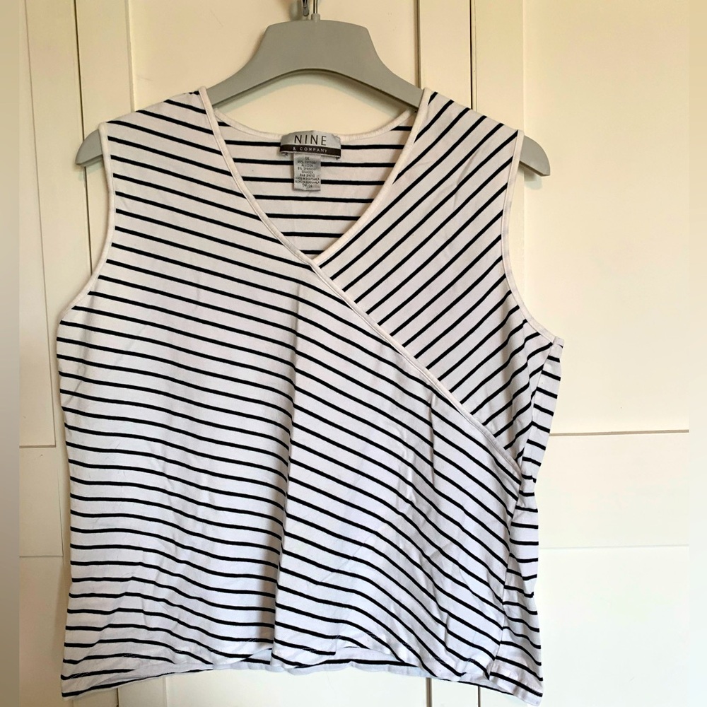 Nine & Company Sleeveless Stretch Tank Top-1x